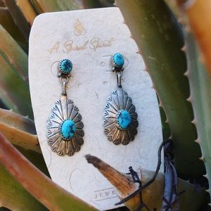 Vintage Turquoise Sterling Silver Navajo Jewelry